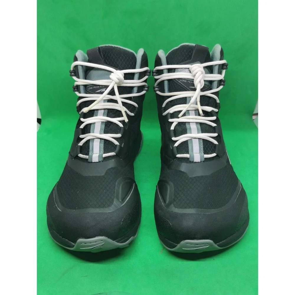 Altra Lone Peak All Weather Mid Hiking Shoes Black Waterproof Womens Size US 9.5
